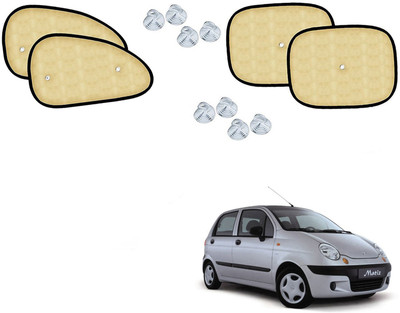 Automotive Prist Side Window Sun Shade For Daewoo Matiz(Beige)