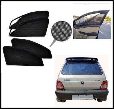 RAKRISH Rear Window, Side Window Sun Shade For Maruti Suzuki 800(Black)