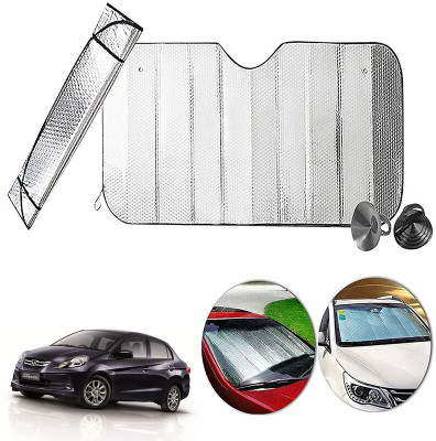 AUTO PEARL Dashboard, Windshield Sun Shade For Honda Amaze(Silver)