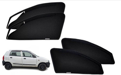 DENISIGA Rear Window, Side Window Sun Shade For Maruti Suzuki Alto(Black)