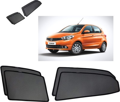 RAKRISH Rear Window, Side Window Sun Shade For Tata Tiago(Black)