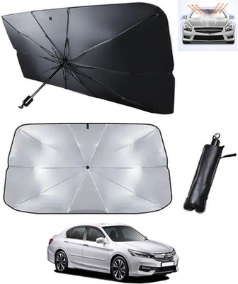 AYW Windshield Sun Shade For Honda Accord(Silver, Black)