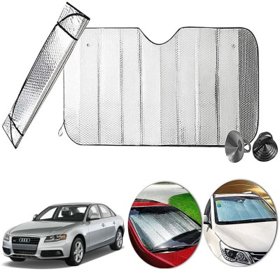 AUTO PEARL Dashboard, Windshield Sun Shade For Audi A4(Silver)