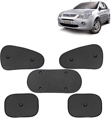 Kingsway Side Window, Rear Window, Windshield Sun Shade For Ford Fiesta(Black)