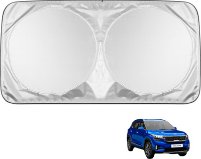 MOCKHE Windshield Sun Shade For Kia Seltos(Silver)