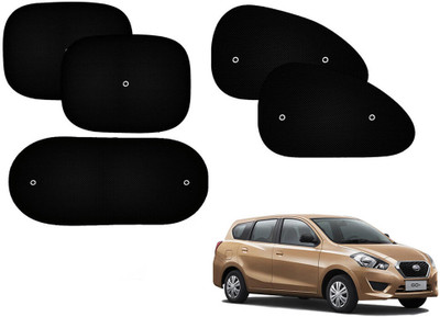 Automotive Prist Side Window Sun Shade For Datsun Go(Black)