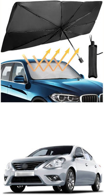 XZRTZ Windshield Sun Shade For Maruti Suzuki Versa(Black)