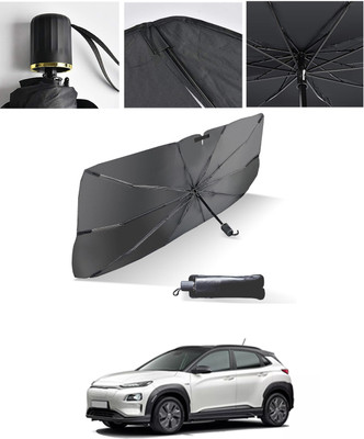 AYW Windshield Sun Shade For Renault Koleos(Black, Silver)