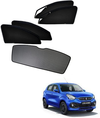 RAKRISH Rear Window, Side Window Sun Shade For Maruti Suzuki Celerio(Black)