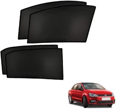 RAKRISH Side Window, Rear Window Sun Shade For Volkswagen Vento(Black)