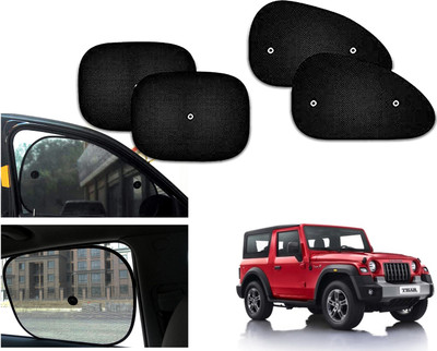 PEEPS STORE Side Window Sun Shade For Mahindra Thar(Black)