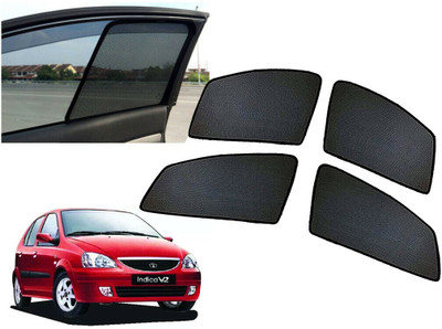AUTO PEARL Side Window Sun Shade For Tata Indica V2(Black)
