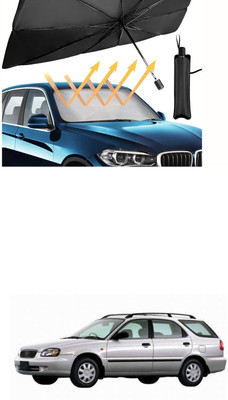 XZRTZ Windshield Sun Shade For Mahindra Quanto(Black)