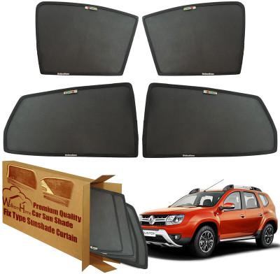 WolkomHome Side Window Sun Shade For Renault Duster(Black)