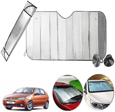 AUTO PEARL Dashboard, Windshield Sun Shade For Toyota Palio(Silver)
