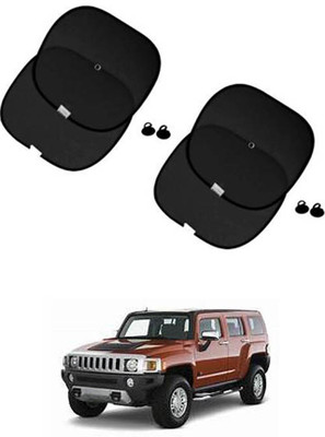 FKOK Side Window Sun Shade For Universal For Car Hummer H3(Black)