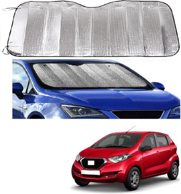 ROSHNEER ENTERPRISES Windshield Sun Shade For Datsun Redi GO(Silver)
