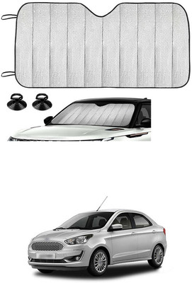 GONAMA Windshield Sun Shade For Ford Figo Aspire(Silver)