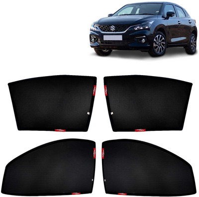 Kingsway Side Window, Rear Window Sun Shade For Maruti Suzuki Baleno(Black)