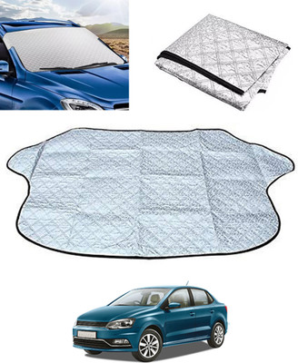 monolive Windshield Sun Shade For Volkswagen Ameo(Silver)