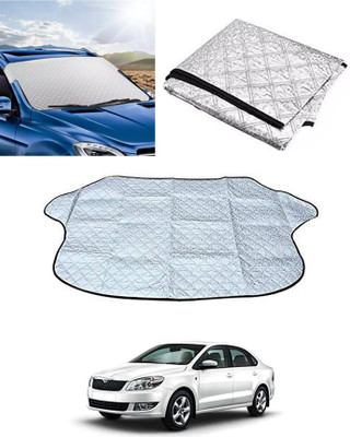 MSNP Windshield Sun Shade For Mahindra Quanto(Silver)