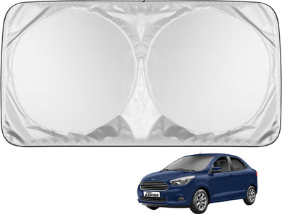 MOCKHE Windshield Sun Shade For Ford Figo Aspire(Silver)