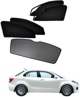 RAKRISH Rear Window, Side Window Sun Shade For Maruti Suzuki Swift Dzire(Black)