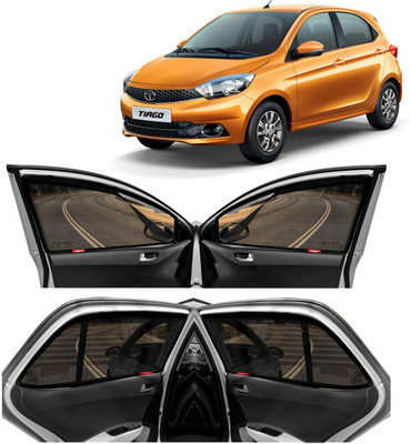 Kingsway Rear Window, Side Window, Windshield Sun Shade For Tata Tiago(Black)
