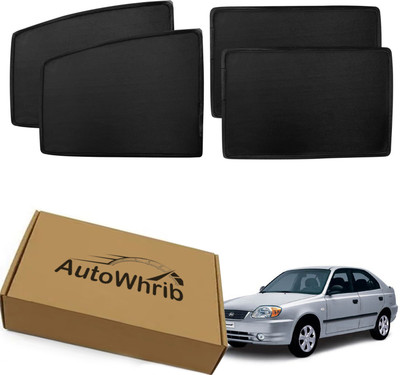 Autowhrib Side Window Sun Shade For Hyundai Universal For Car(Black)