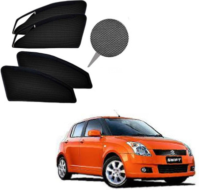 RAKRISH Rear Window, Side Window Sun Shade For Maruti Suzuki Swift(Black)