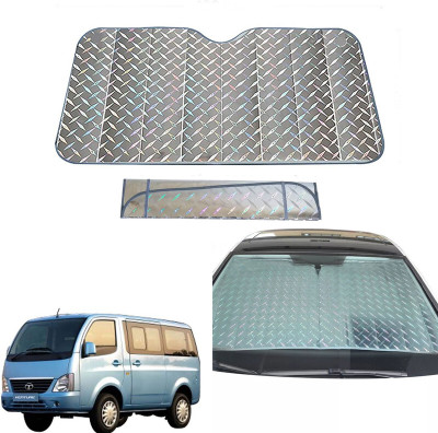 AUTO PEARL Dashboard, Windshield Sun Shade For Tata Venture(Grey)