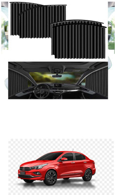 GONAMA Side Window Sun Shade For Fiat Universal For Car(Black)