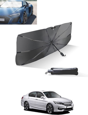 MATIES Windshield Sun Shade For Honda Accord(Black, Silver)