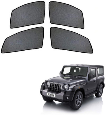 AuTO ADDiCT Side Window Sun Shade For Mahindra Thar(Black)