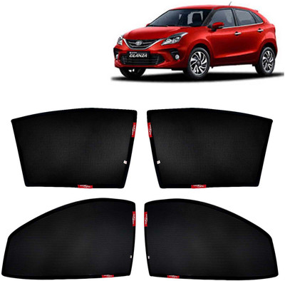 Kingsway Side Window, Rear Window Sun Shade For Toyota Glanza(Black)