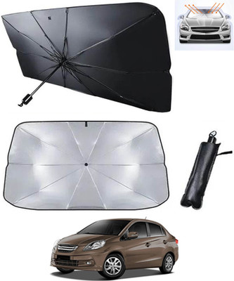 AYW Windshield Sun Shade For Honda Amaze(Silver, Black)