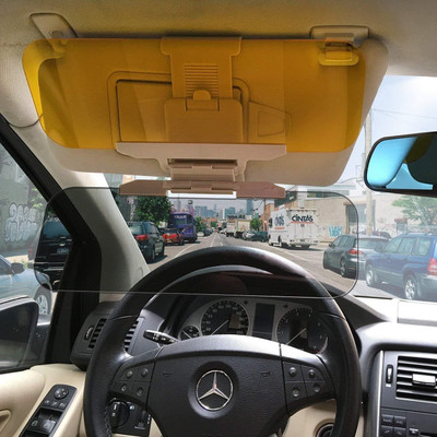 CARTSPACE Windshield Sun Shade For Universal For Car Universal For Car(Yellow)
