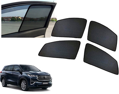 AUTO PEARL Side Window Sun Shade For Toyota Innova Hycross(Black)