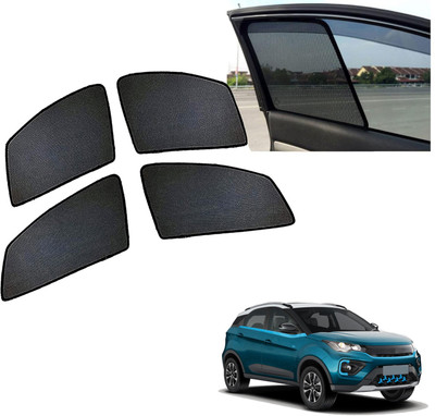 PEEPS STORE Side Window Sun Shade For Tata Nexon EV(Black)