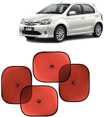 Kingsway Side Window, Rear Window, Dashboard, Sun Roof, Windshield Sun Shade For Toyota Etios Liva(Red)