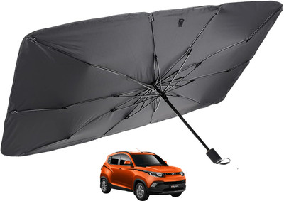MOCKHE Windshield Sun Shade For Mahindra KUV100(Silver)