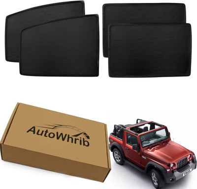 Autowhrib Side Window Sun Shade For Mahindra Universal For Car(Black)