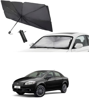 GONAMA Windshield Sun Shade For Fiat Linea(Silver)