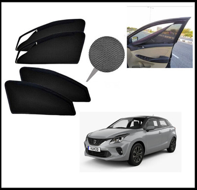 RAKRISH Rear Window, Side Window Sun Shade For Maruti Suzuki Baleno(Black)