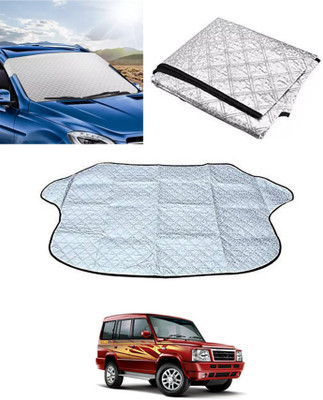 MSNP Windshield Sun Shade For Tata Sumo Grande(Silver)