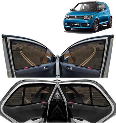 Kingsway Side Window, Rear Window Sun Shade For Maruti Suzuki Ignis(Black)