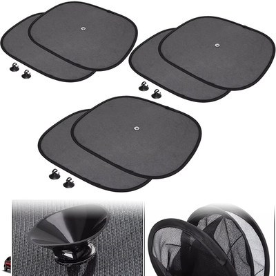 Pious Side Window Sun Shade For Honda Universal For Car(Black)