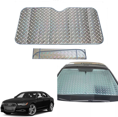 AUTO PEARL Dashboard, Windshield Sun Shade For Audi S6(Grey)