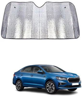 SPREADX Windshield Sun Shade For Skoda Slavia(Silver)