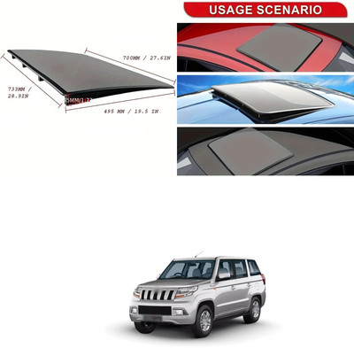 XZRTZ Sun Roof Sun Shade For Mahindra Thar(Black)